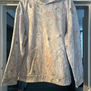 Floral Patterned Hoodie